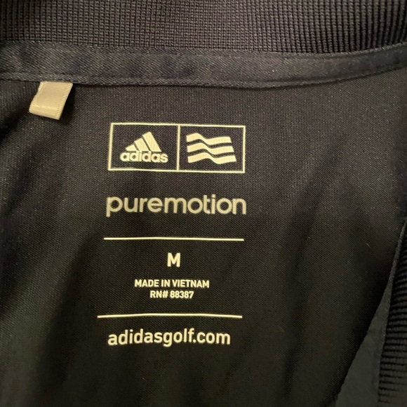 Adidas Golf Puremotion Black Sleeveless collared Top Size M - Picture 5 of 7